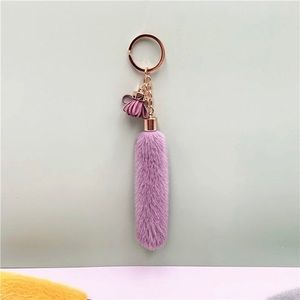 Cute Plush Handbag Wallet Backpack Pendant for Women Keychain Key Fobs Car Key